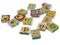 15 20mm Mixed Color Wooden Happy Face Rectangle Beads - Two Hole Emoji Beads